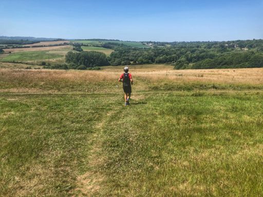 Coach Bone on the last descent