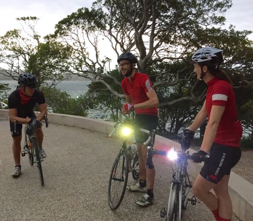 Dave Rankin, Adam Ward & Katie Uther at Bradleys Head