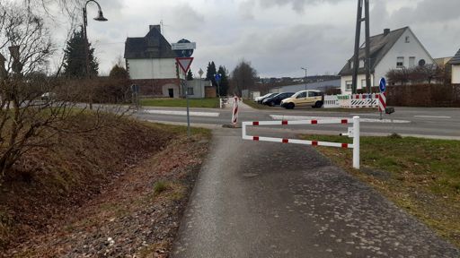 Gut sichtbar für die Autofahrer.