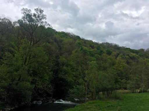 Die Bühler bei Oberscheffach kurz vor dem Regen 🌧
