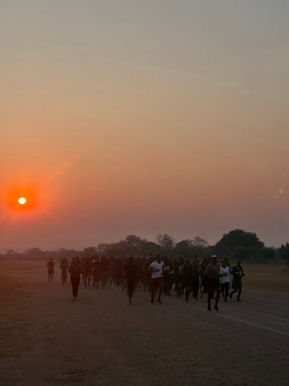 Kafue Park Run with the African Parks Team