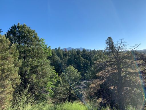Mt Humphreys, and the San Francisco Peaks north of Flagstaff.