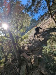 Rocher de Roquebrune avec mon neveu