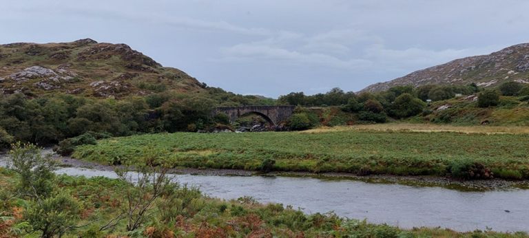 The actual category B listed 1834 Laxford Bridge built for a Duke of Sutherland road. https://en.m.wikipedia.org/wiki/Laxford_Bridge