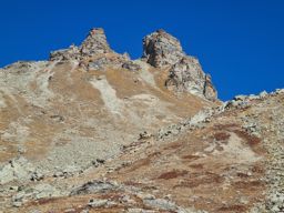 Pointe de Vouasson par le lac bleu et le glacier. Retour par le mont de l’étoile
