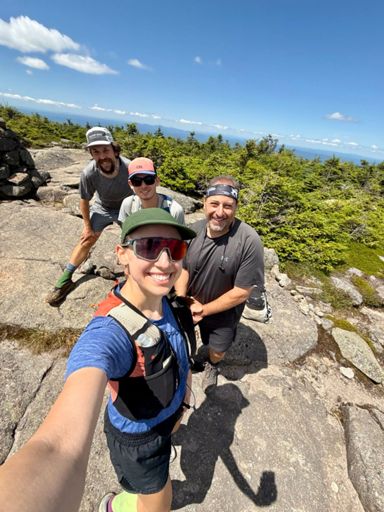 Amber, me, Matthew and Jeff - top of south Kinsman