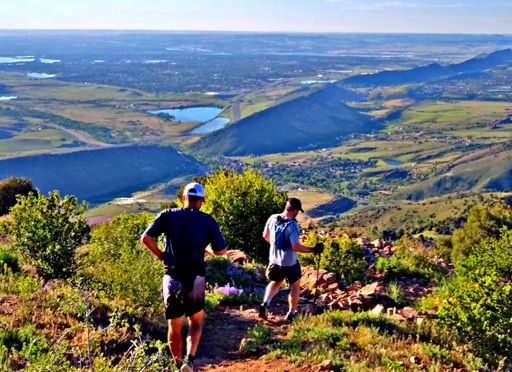 Bear Creek Lake Park down there! This is right after coming off the top of Morrison. Flowers we're awesome out there as well.