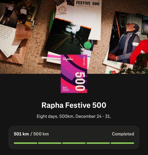 13th year in a row. Virtual KMs definitely help to work around family hours