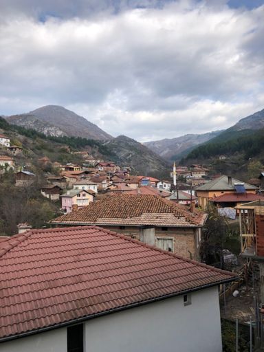 Lower part of Bukovo which is old town with the mosque at far end of village.