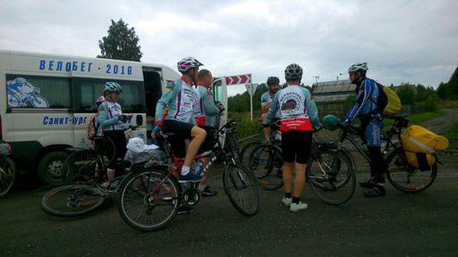 Встретил группу велопробега в Мурманск. Неожиданно и приятно