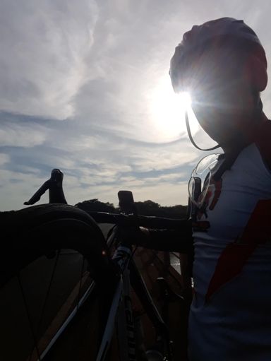 A máquina do Honda.