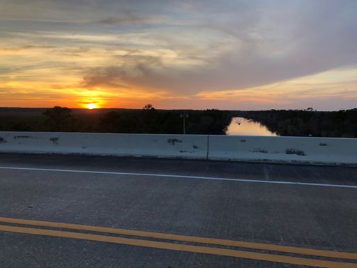 Happened to hit the intracoastal waterway at exactly sunset!