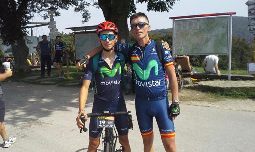 With Alejandro Valverde