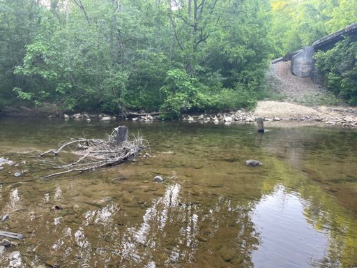 The final creek crossing, just like year, I ran across it in a hurry (but no way I wasn't going to take a pic) - this time, trying to make it back before 8pm to drop the FKT below 39 hours.