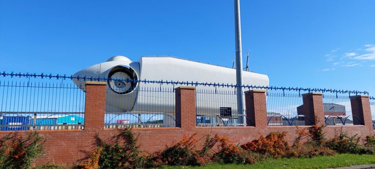 Protected site. Part of Port of Blyth? In Blyth, along Crawford Street, opposite Willow Avenue. https://portofblyth.co.uk/contact/