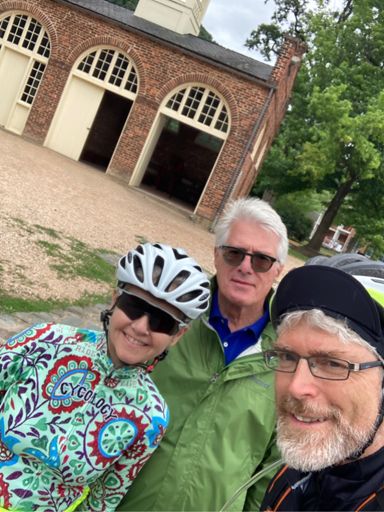 Anne, Thomas and me in front of John Brown‘s fort. Unlike Williamsburg, the lower town of Harper‘s Ferry is maintained in a close approximation of its 1850‘s