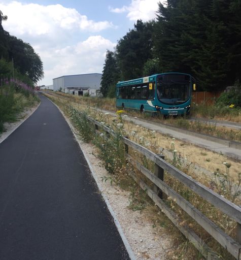 Bit quieter further down the Busway