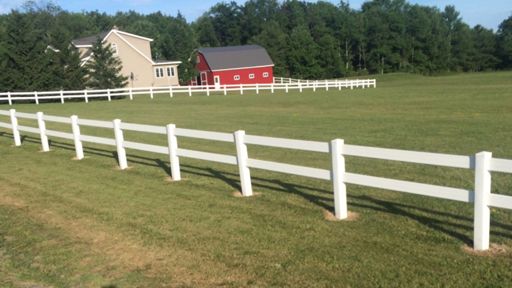 What else could u dream to own. A house on underwood with a white fence nice grass and a red barn