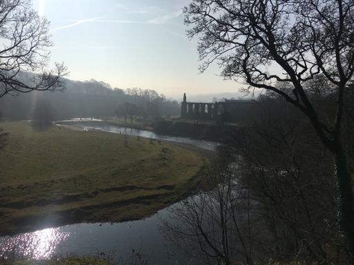 Botlon Abbey - shame I was facing the sun