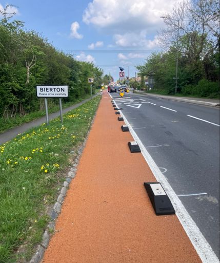 A protected on-road cycle lane in Buckinghamshire? Will wonders never cease!