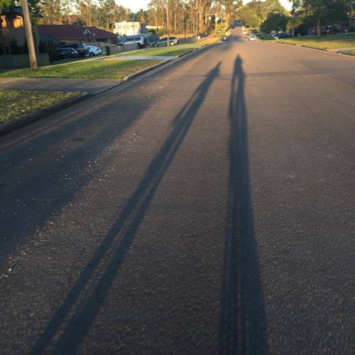 Father and son shadows