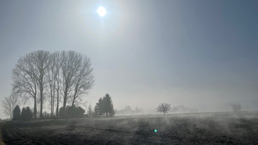 Anfangs noch neblig...