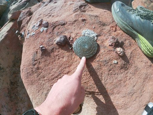 Touching the marker to make it official