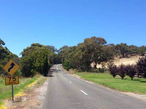 Off through the farmlands