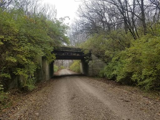 Had to hike a bike from up there to down here.