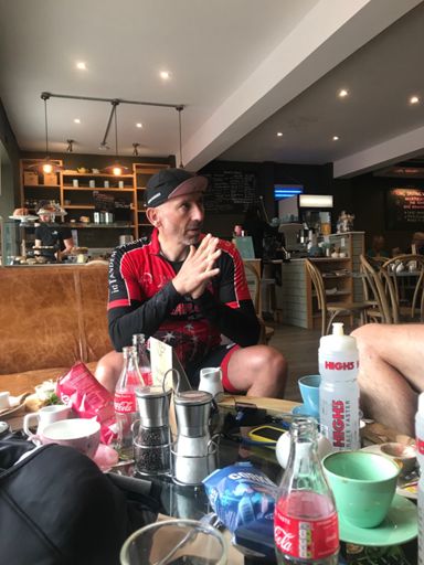 Tim offering up a prayer