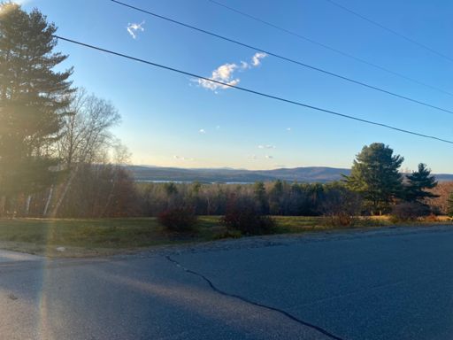 Looking West on the West Road.