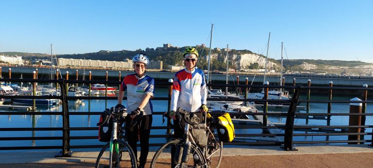 4th corner.   Security prevented us being at the furthest point out to sea, i.e. the lighthouse at the end of the Outer Harbour of Admiralty Pier Extension in the Western Docks, which Google Maps titles Dover Cruise Terminal and Dover Cruise Terminal 2. Historic England's map gives far more detail than OS Maps. This video confirms access is possible for anglers with a dock pass, so next time a bit more admin to enable: https://www.youtube.com/watch?v=bINyjmHI-fA  Note that Google Maps' Streetview does not include the pier, but then also excludes where we eventually were photographed.  We went  back over the A20 Viaduct, Union St and Wellington Bridge and walked to the end of what is a totally new marina pier attached to the north of  North Pier, - compare Google Maps with Historic England's -  approaching a Police van for the driver to photograph us but he drove off. A lady walking her dog graciously obliged.