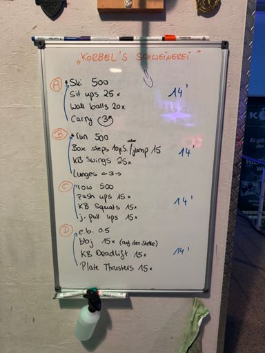 Jede Station 14 Minuten AMRAP 