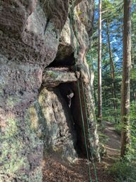 Entraînement descente en  rappel