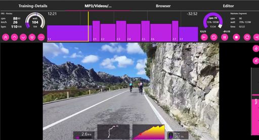 Video und Watt passen hier nicht zusammen, aber man fährt durch schöne Landschaft