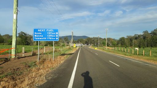Essen und Trinken gut einplanen, Durststrecke vorraus!