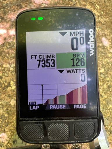 Starting this wall of a climb with 7,300’ of vert in our legs.😅