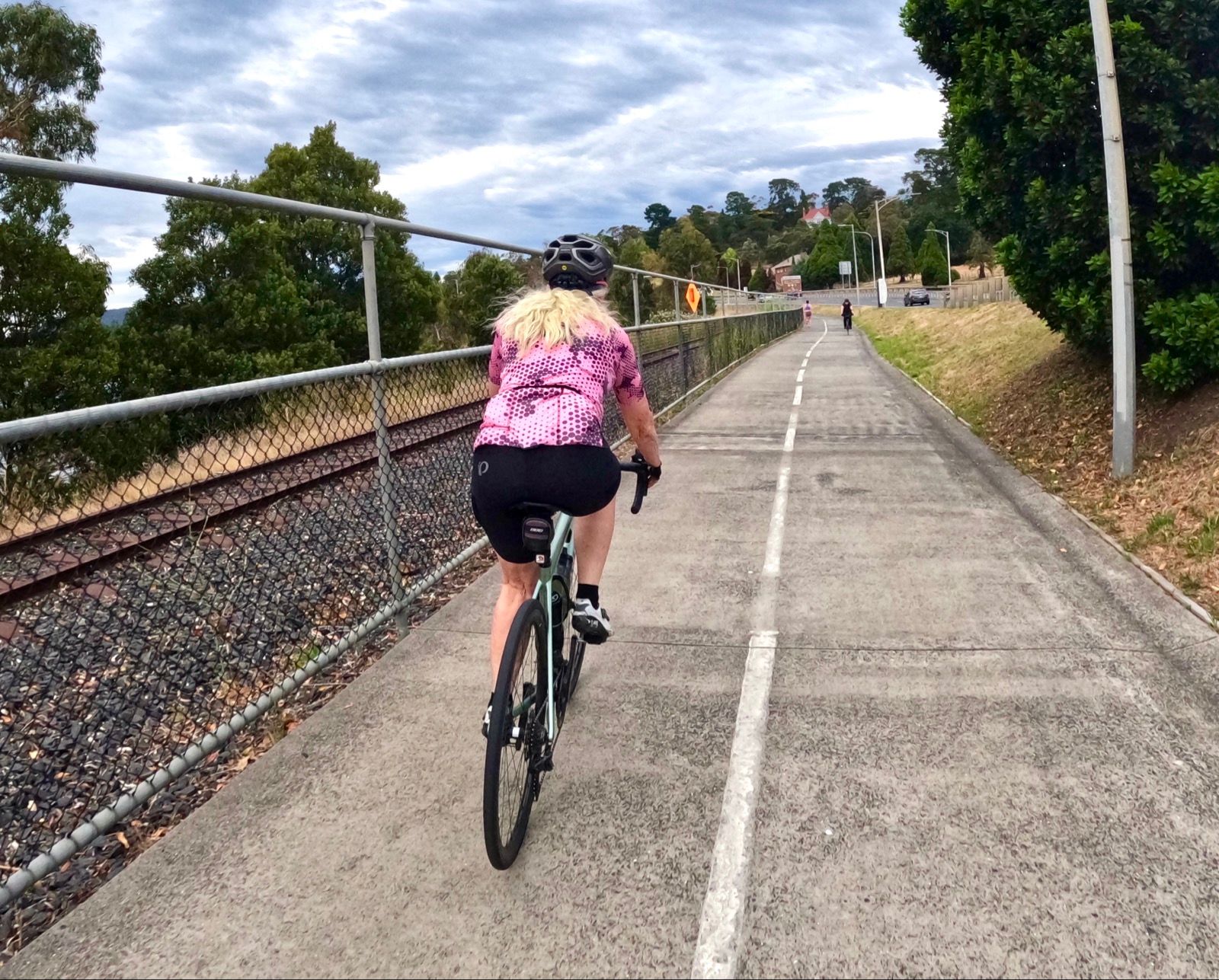 The Batten decided to pull out maybe her nicest jersey to brighten a dull day.