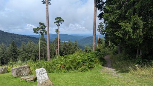 Aussicht bei der Hahnenfalzhütte 
