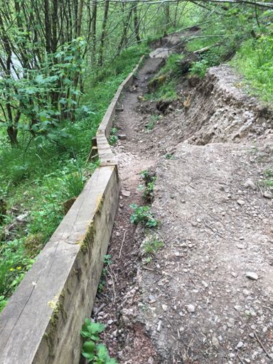 More landslip flood damage from the rain in December