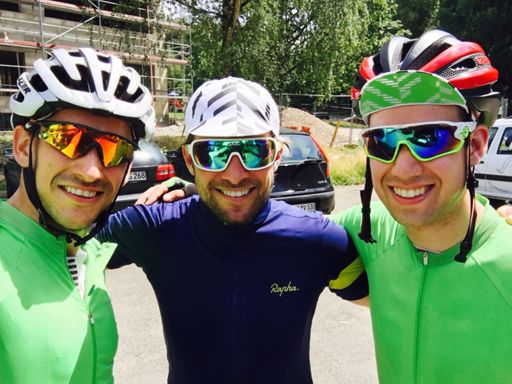Grünberg Radmarathon mit stephan (mitte) & christoph (rechts)