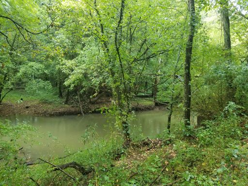 Abandoned bridge alongside the finishing stretch of the race course.