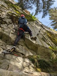 Accro’sphère Gérardmer avec mon neveu.