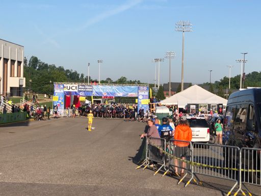 This picture doesn't really do it just, 1300 people stretched way out to the back and around the sides.