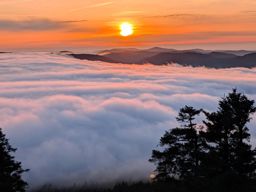 Coucher de soleil au Donon