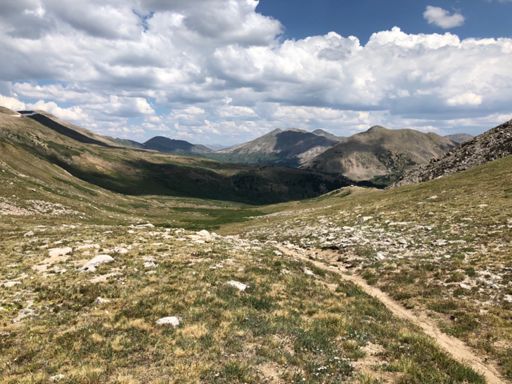 Dreaming about adding a new trail down that drainage in the shade...Wildcat Gulch.
