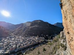 Via ferrata de la Brigue avec mon neveu