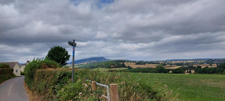 Apprehensive that we were approaching 1594ft /486m high  Ysgyryd Fair.  It was only in Scotland that I realised that, generally, routes go in valleys and not over the top of hills!   https://en.wikipedia.org/wiki/Ysgyryd_Fawr