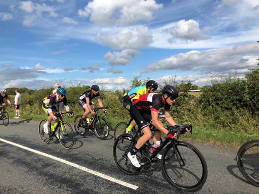 Hanging onto Robs wheel