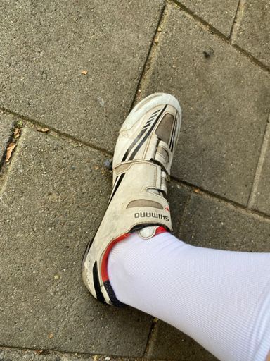 Leuk witte sokken maar m'n schoenen lijken nu extra goor